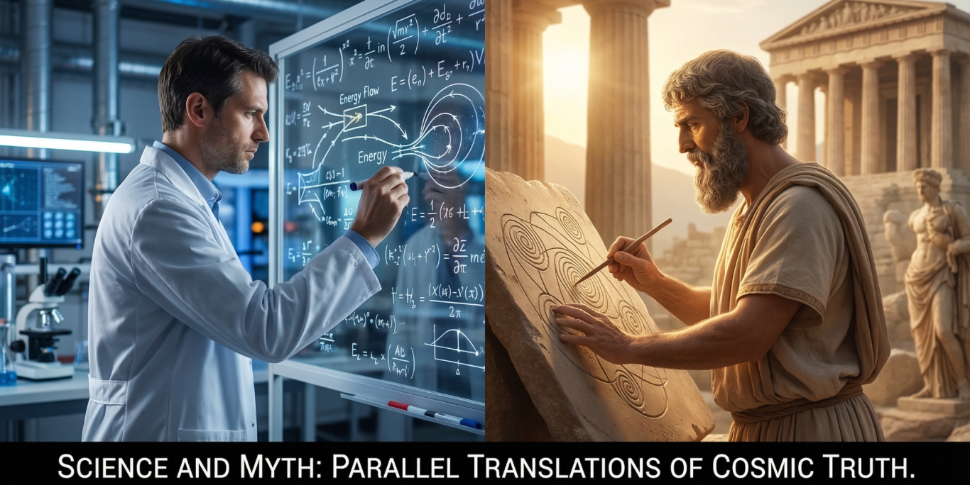 Sie betrachteten sie nicht als Märchen, sondern als lebendige Analogien, die in der Lage sind, tiefgründige Weisheit zu bewahren, die Sprachen, Epochen und Zivilisationen überschreitet. Wissenschaftler und antiker Denker, die an Konzepten des Kosmos arbeiten.